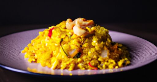 Rizoto se šafránem a hříbky