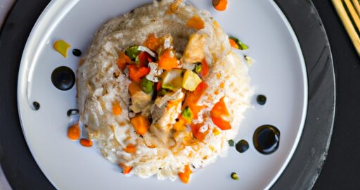 Rizoto s houbami a šunkou