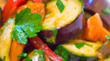 Ratatouille vegetariánské pečené grilované zeleniny