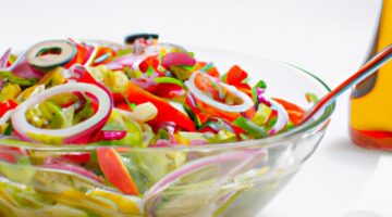 Loubieh bi zeit – fazolový salát.