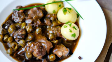 Hovězí Bourguignon s brambory