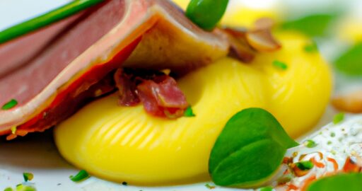 Vepřová pečeně s bramborovým pyré.