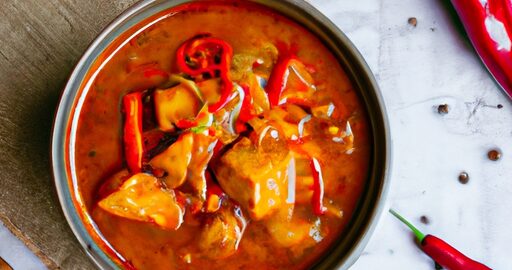 Rajčatový masový guláš s chilli