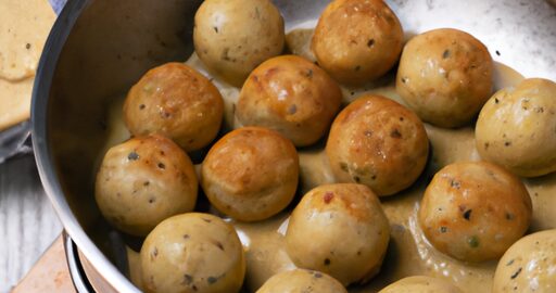 Sýrové knedlíky se špenátem a vlašskými ořechy