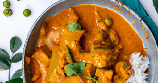 Curry s kuřecím masem a zeleninou