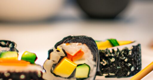 Sushi se zeleninou a avokádem