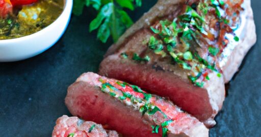 Argentinský vepřový biftek s chimichurri