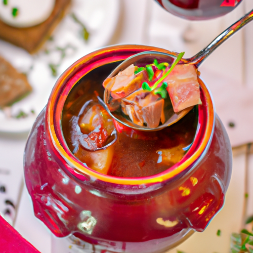 Kořeněná houbová polévka s cizrna