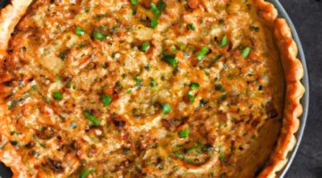 Kuřecí pažitkové quiche