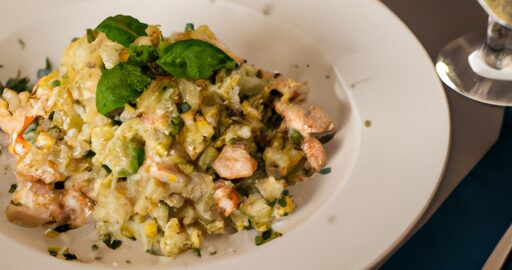 Risotto s hřiby a rukolou