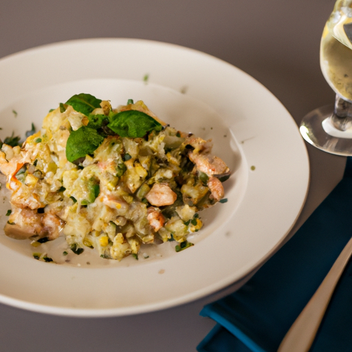 Risotto s hřiby a rukolou