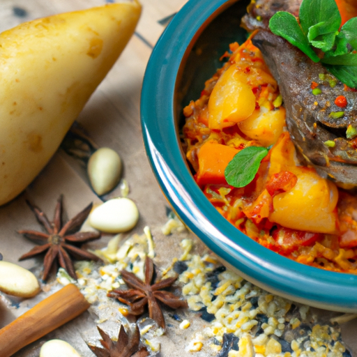 Houbové tajine s cizrna