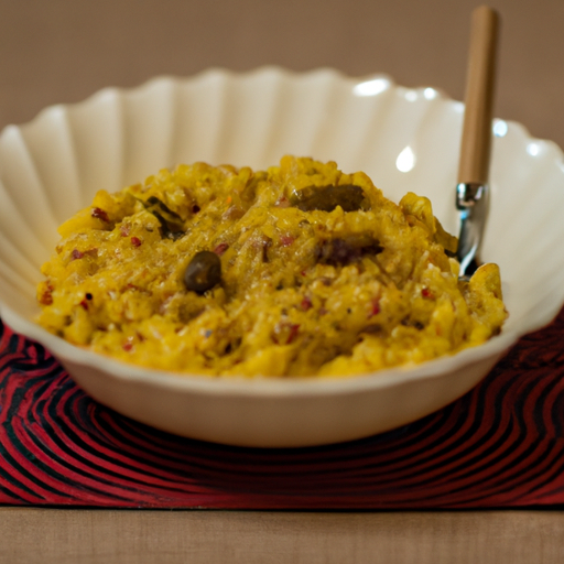 Kuskus s kozím masem a švestkami.