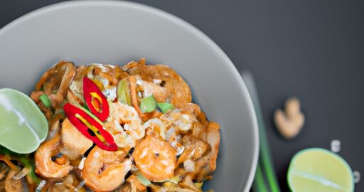 Hovězí pad thai se zeleninou