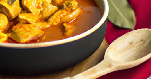 Guláš s kuřecím masem a rajčaty