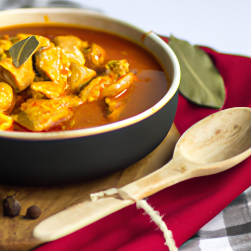 Guláš s kuřecím masem a rajčaty