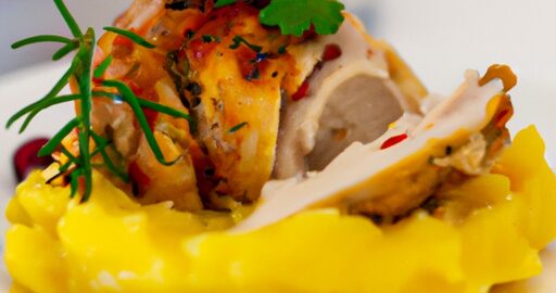 Pečené kuře s kořeněnou krustou.