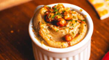 Hummus s pečeným česnekem a chilli