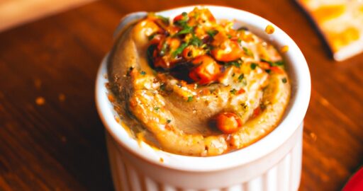 Hummus s pečeným česnekem a chilli