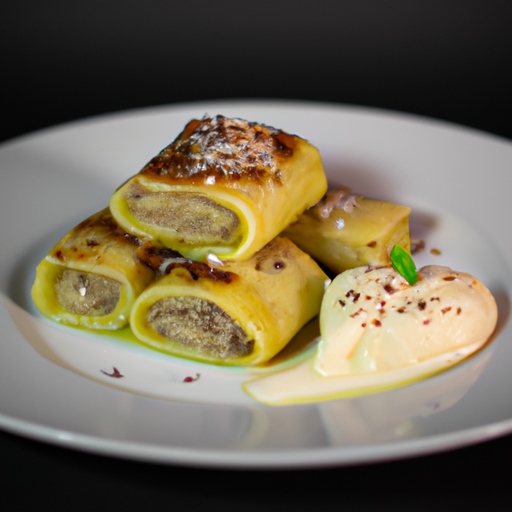 Cannelloni se špenátem a ricottou.