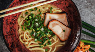 Ramen s vepřovým masem a vejcem