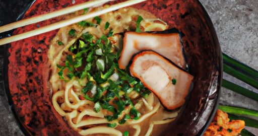 Ramen s vepřovým masem a vejcem