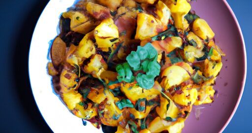 Aloo Gobi sostředěným heslem tradiční pokrm energickáощ Imasala.