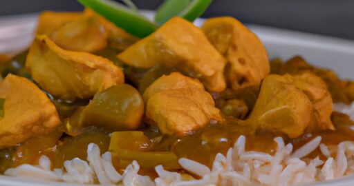 Kuřecí korma s kokosem a rýží