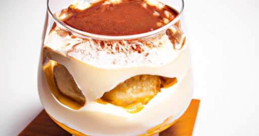 Tiramisu s mascarpone a kávou.