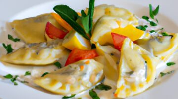 Ravioli se špenátem a ricottou.