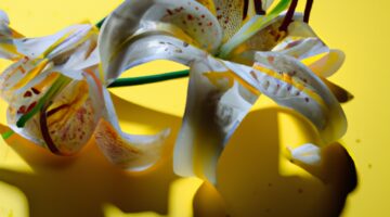 Plněná liliová květina z Iráku.