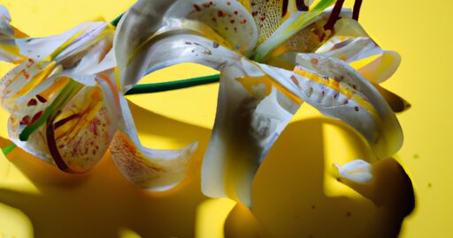 Plněná liliová květina z Iráku.