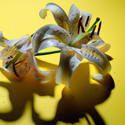 Plněná liliová květina z Iráku.