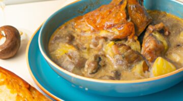 Kuřecí hrudka se sýrem șiňagem.