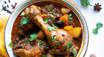 Tagine kuřecí s meruňkami