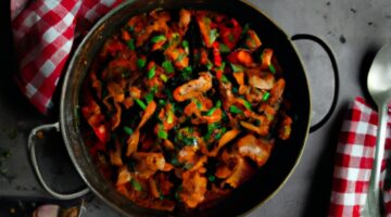 Kuřecí cacciatore s rajčaty