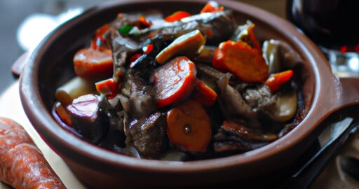 Hovězí Bourguignon se šalotkou