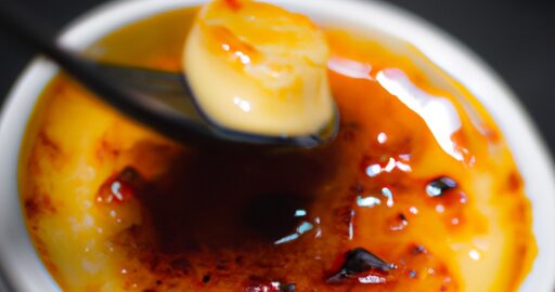 Crème brûlée s vanilkou a karamelizovaným cukrem