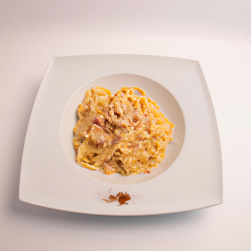 Pasta carbonara – italská specialita’s vaječnou omáčkou.