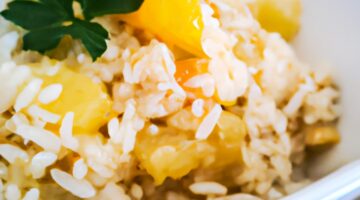 Mandlový rýžový dort medový.