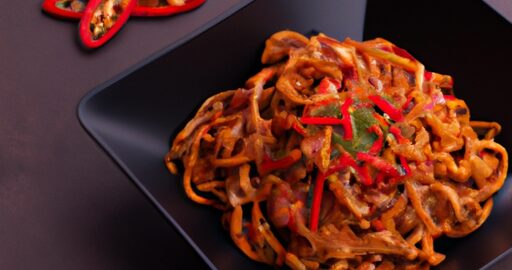 Kuřecí nudle s chilli omáčkou