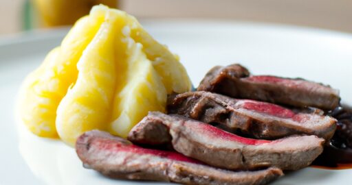 Pecená kachna s bramborami a červeným zelím