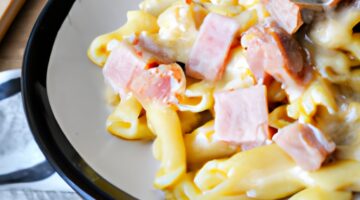 Penne alla carbonara s pancettou.