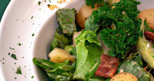 Brambory se zeleninou a masem