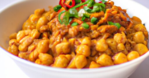 Chana masala s rýží a naanemdali.
