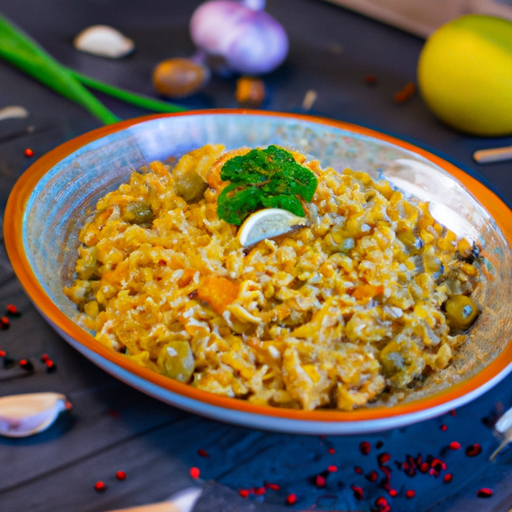 Jehněčí pilaf s rozinkami a pistáciemi