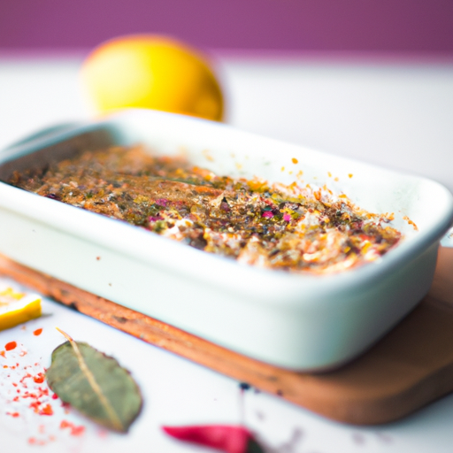 Zapečená lilka s fazolemi.