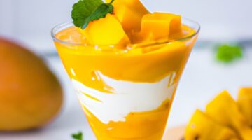 Kokosový krém s mango