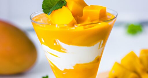 Kokosový krém s mango