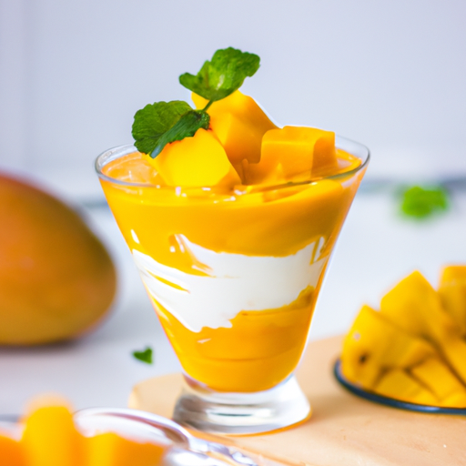 Kokosový krém s mango